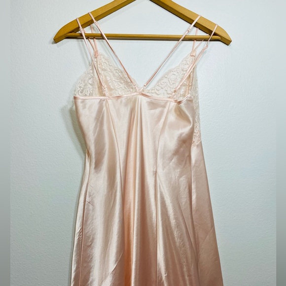 Vintage Victoria’s Secret Lace Slip Dress Light Pink Sexy Sleepwear Size S - Picture 7 of 10